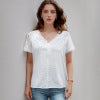 European and American casual simple top fashionable lace shirt for women