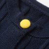 Round neck short sleeved single breasted knitted sweater top for women